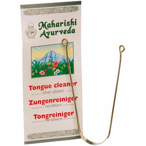 Tongue Scraper, silver plated Ayurveda Shop